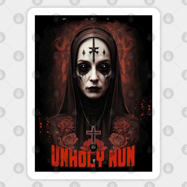 Unholy NUN Magnet by Pictozoic